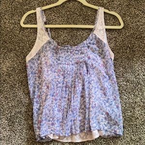 Floral and lace top